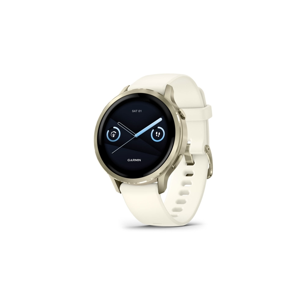 Produktbild för Garmin Venu 4 - lunar guld - smart klocka med band - ben - 8 GB