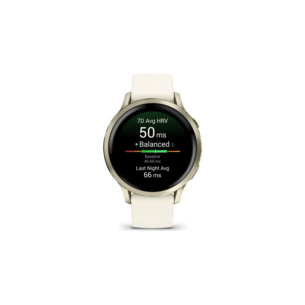 Produktbild för Garmin Venu 4 - lunar guld - smart klocka med band - ben - 8 GB