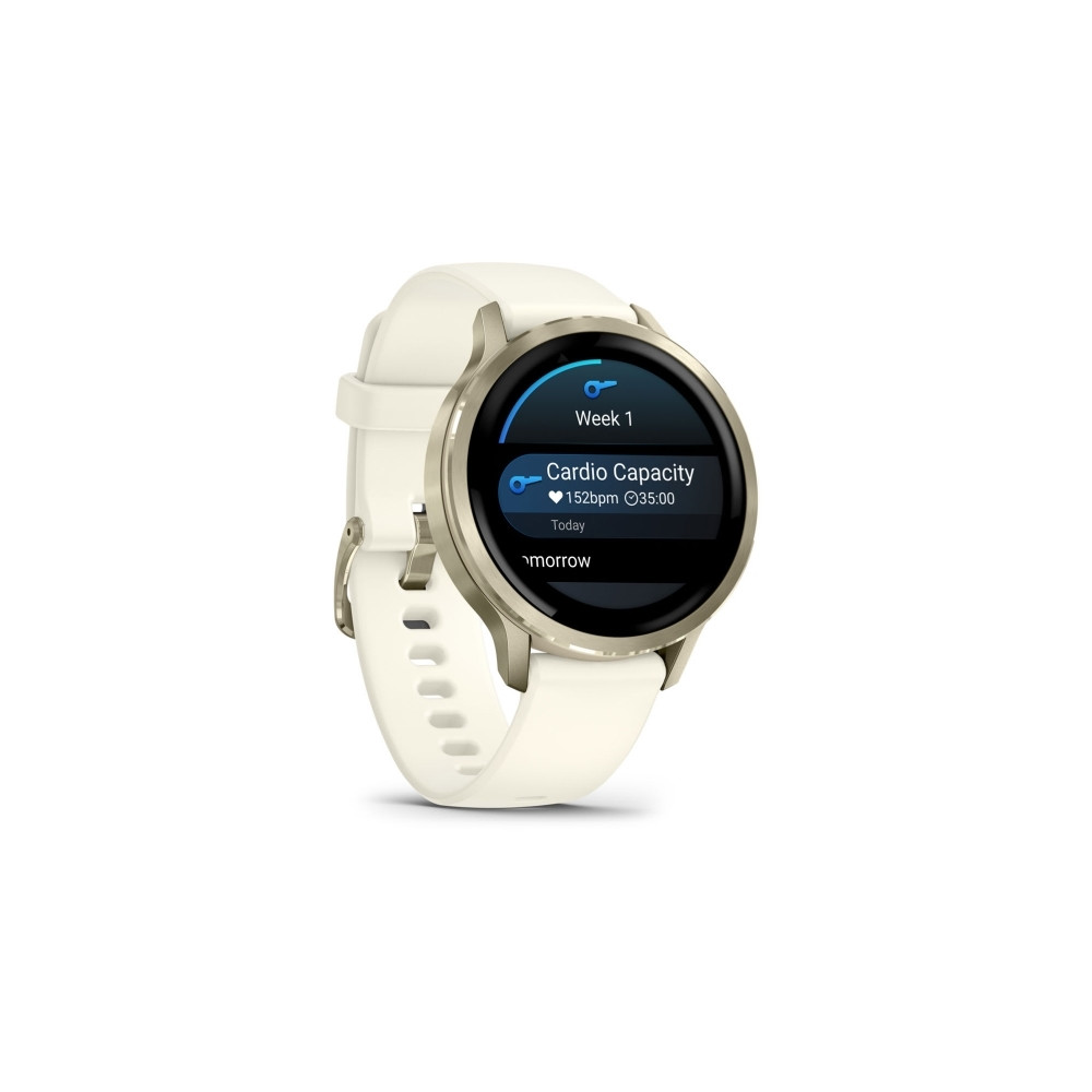 Produktbild för Garmin Venu 4 - lunar guld - smart klocka med band - ben - 8 GB