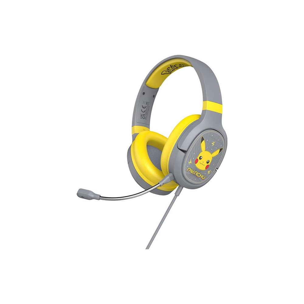 Produktbild för OTL Pokemon Pikachu Pro G1 - hörlurar med mikrofon - 3,5 mm kontakt
