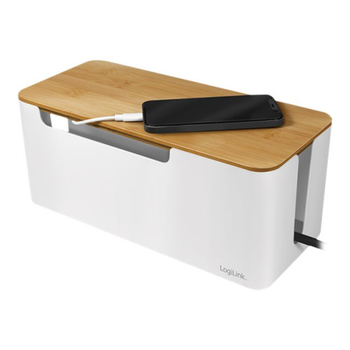 LogiLink LogiLink - kabelorganiserare - med bambulock