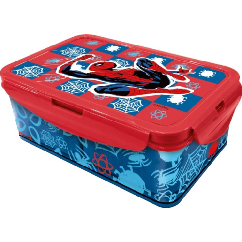 Spider-Man SPIDERMAN Stor lunchlåda med flera löstagbara fack. Tillverk...