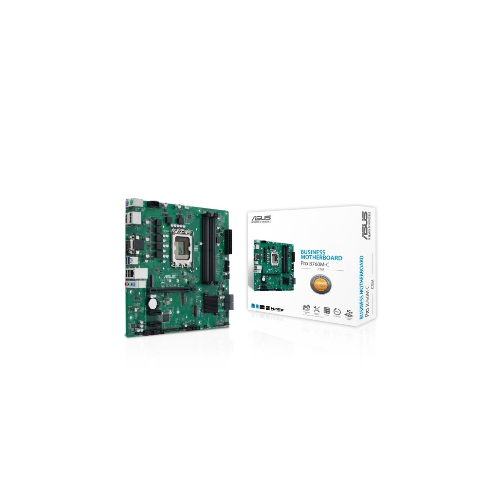 Produktbild för ASUS B760M-C-CSM - moderkort - micro ATX - LGA1700-uttag - B760
