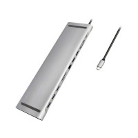 Produktbild för LogiLink - dockningsstation - USB-C 3.2 Gen 1 - 2 x HDMI, VGA - 1GbE