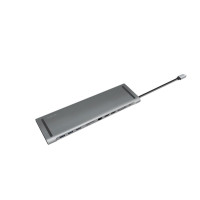 Produktbild för LogiLink - dockningsstation - USB-C 3.2 Gen 1 - 2 x HDMI, VGA - 1GbE