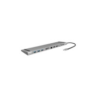 Produktbild för LogiLink - dockningsstation - USB-C 3.2 Gen 1 - 2 x HDMI, VGA - 1GbE