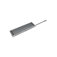 Produktbild för LogiLink - dockningsstation - USB-C 3.2 Gen 1 - 2 x HDMI, VGA - 1GbE