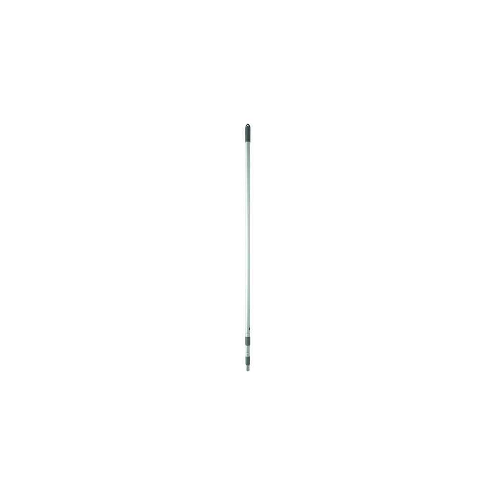 Produktbild för Teleskophandtag med klick, Vikan, Ø2,9 cm, grå, aluminium, 1...