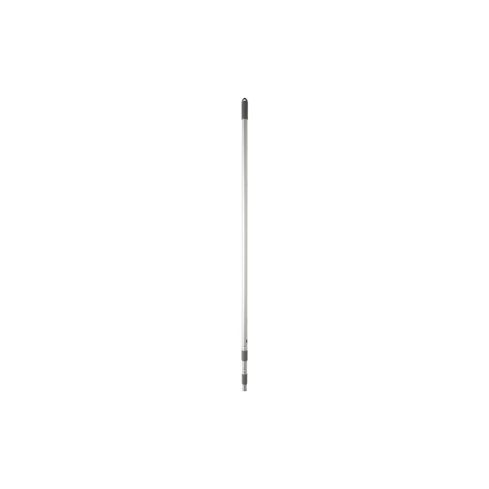 Produktbild för Teleskophandtag med klick, Vikan, Ø2,9 cm, grå, aluminium, 1...