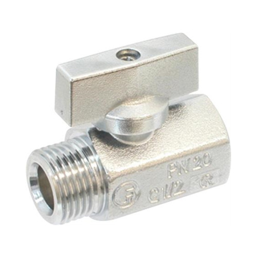 GPA Flowsystem A/S Mini 581 ventil, rödgods, hylsa/nippel, 1/2", kraftig modell