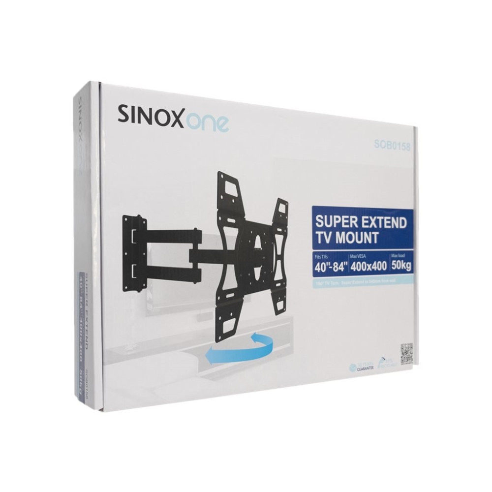 Produktbild för Sinox One konsol - justerbar arm med full rörlighet - för LCD-display - svart