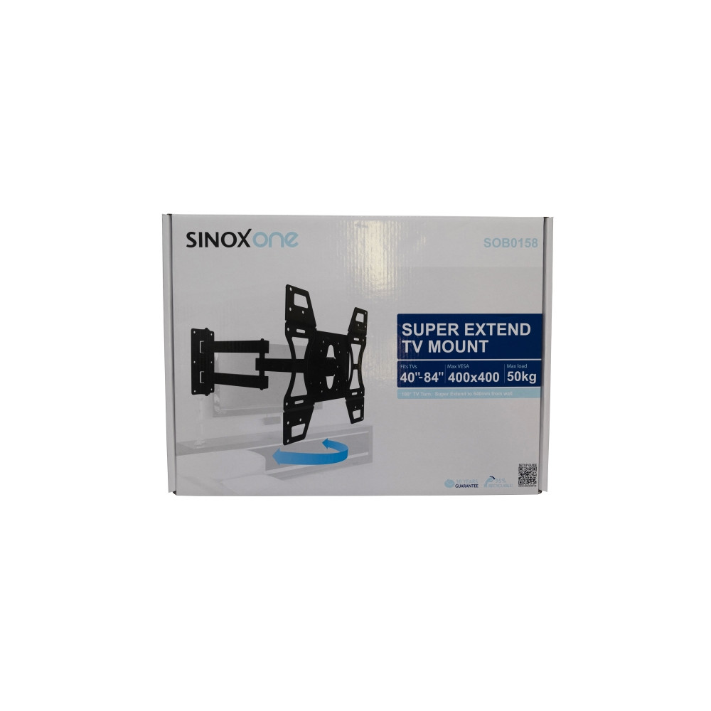 Produktbild för Sinox One konsol - justerbar arm med full rörlighet - för LCD-display - svart
