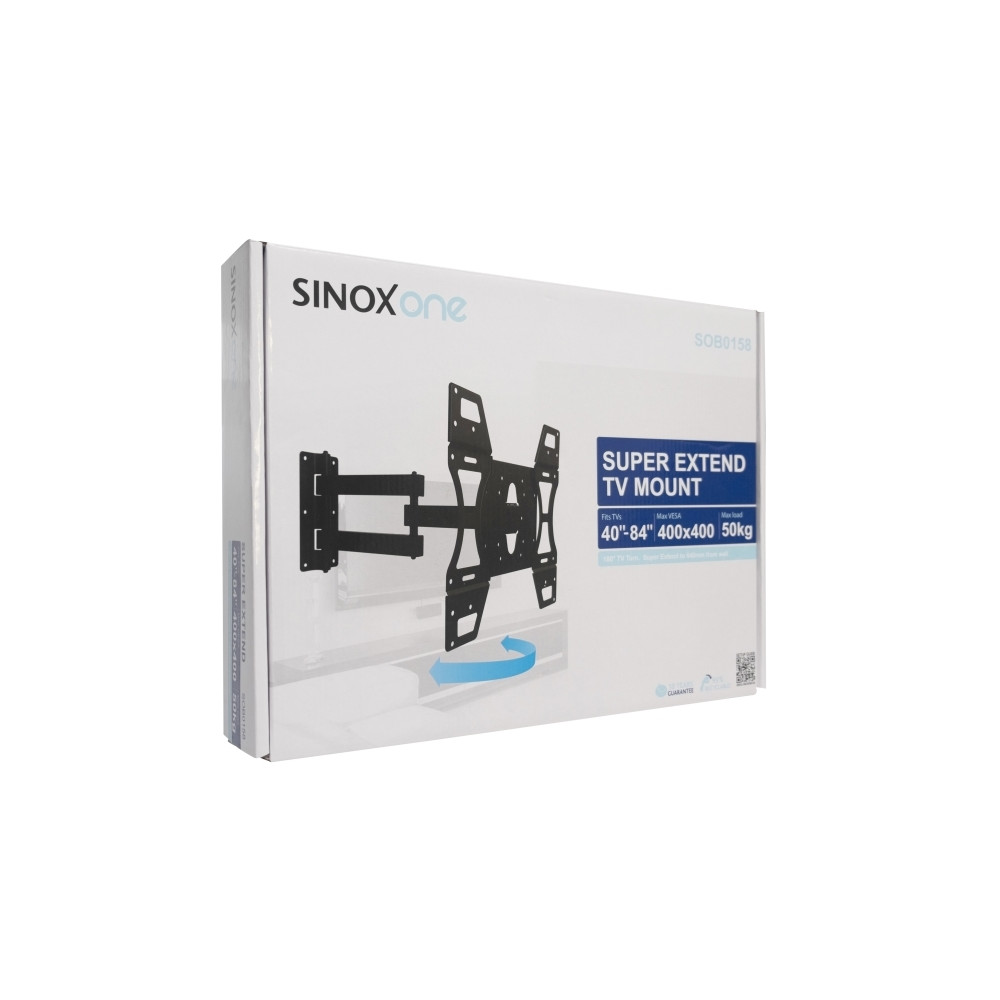 Produktbild för Sinox One konsol - justerbar arm med full rörlighet - för LCD-display - svart