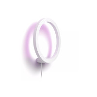 Produktbild för Philips Hue White and Color Ambiance Sana - vägglampa - LED - 20 W - 16 miljoner färger/varmt till kallt vitt ljus - 2000-6500 K - vit