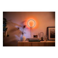 Produktbild för Philips Hue White and Color Ambiance Sana - vägglampa - LED - 20 W - 16 miljoner färger/varmt till kallt vitt ljus - 2000-6500 K - vit
