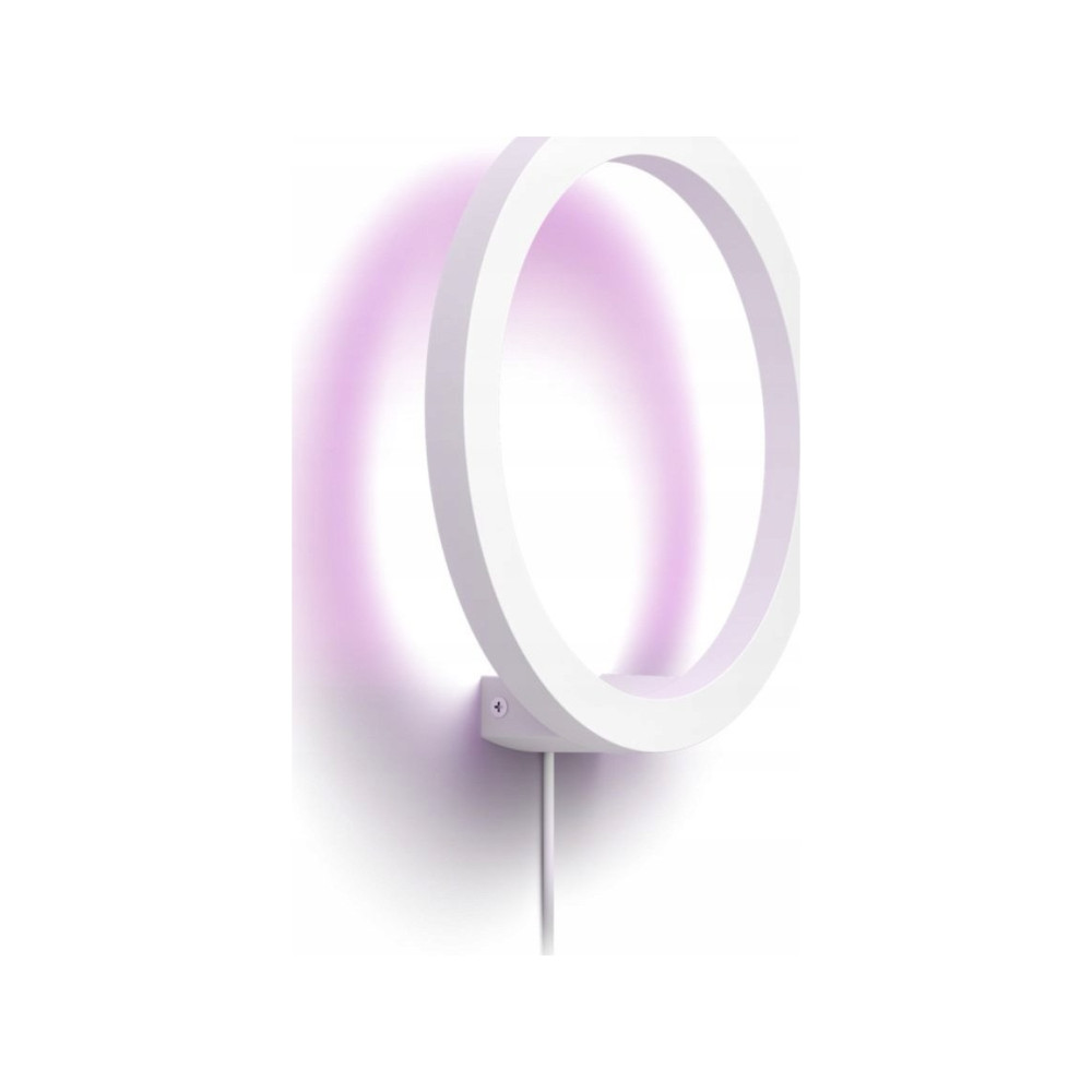 Produktbild för Philips Hue White and Color Ambiance Sana - vägglampa - LED - 20 W - 16 miljoner färger/varmt till kallt vitt ljus - 2000-6500 K - vit