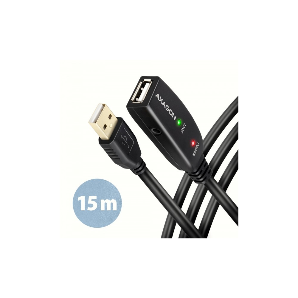 Produktbild för AXAGON - USB-förlängningskabel - USB till USB - 15 m