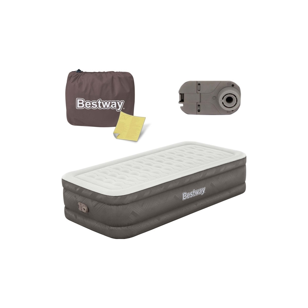 Produktbild för Bestway 69048 / 23, Enkelmadrass, Dubbeltrådig, Rektangel, i...