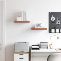 Produktbild för Vägg hylla 2 pcs Röd 40 x 23,5 x 4 cm Konstruerat trä