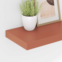 Produktbild för Vägg hylla 2 pcs Röd 40 x 23,5 x 4 cm Konstruerat trä