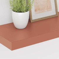 Produktbild för Vägg hylla med lagring 4 pcs Röd 50 x 23 x 4 cm Konstruerat trä