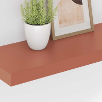 Produktbild för Vägg hylla med lagring 2 pcs Röd 60 x 23 x 4 cm Konstruerat trä