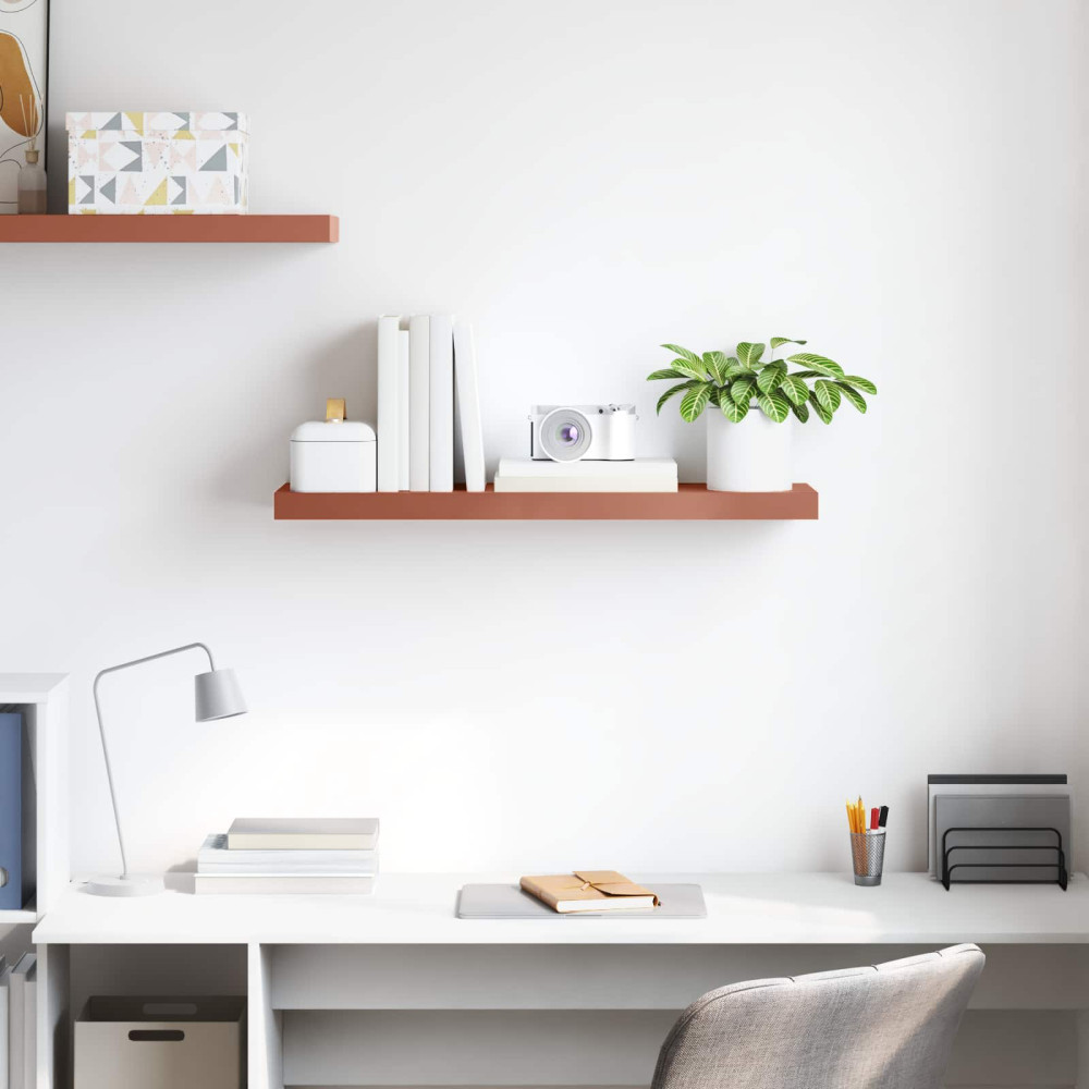 Produktbild för Vägg hylla Väggmonterad Röd 80 x 23,5 x 4 cm Konstruerat trä