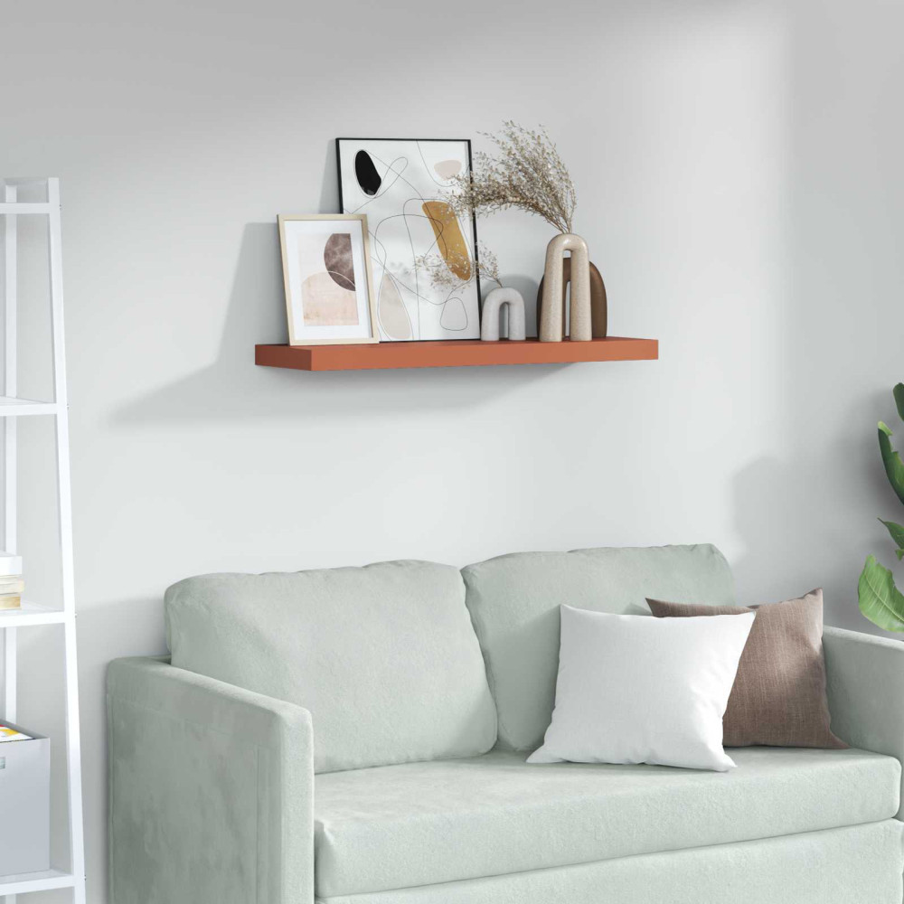 Produktbild för Vägg hylla Väggmonterad Röd 90 x 23,5 x 4 cm Konstruerat trä