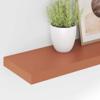 Produktbild för Vägg hylla 2 pcs Röd 90 x 23,5 x 4 cm Konstruerat trä