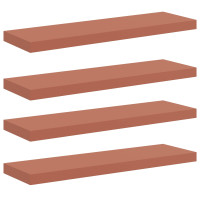 Produktbild för Vägg hylla 4 pcs Röd 90 x 23,5 x 4 cm Konstruerat trä