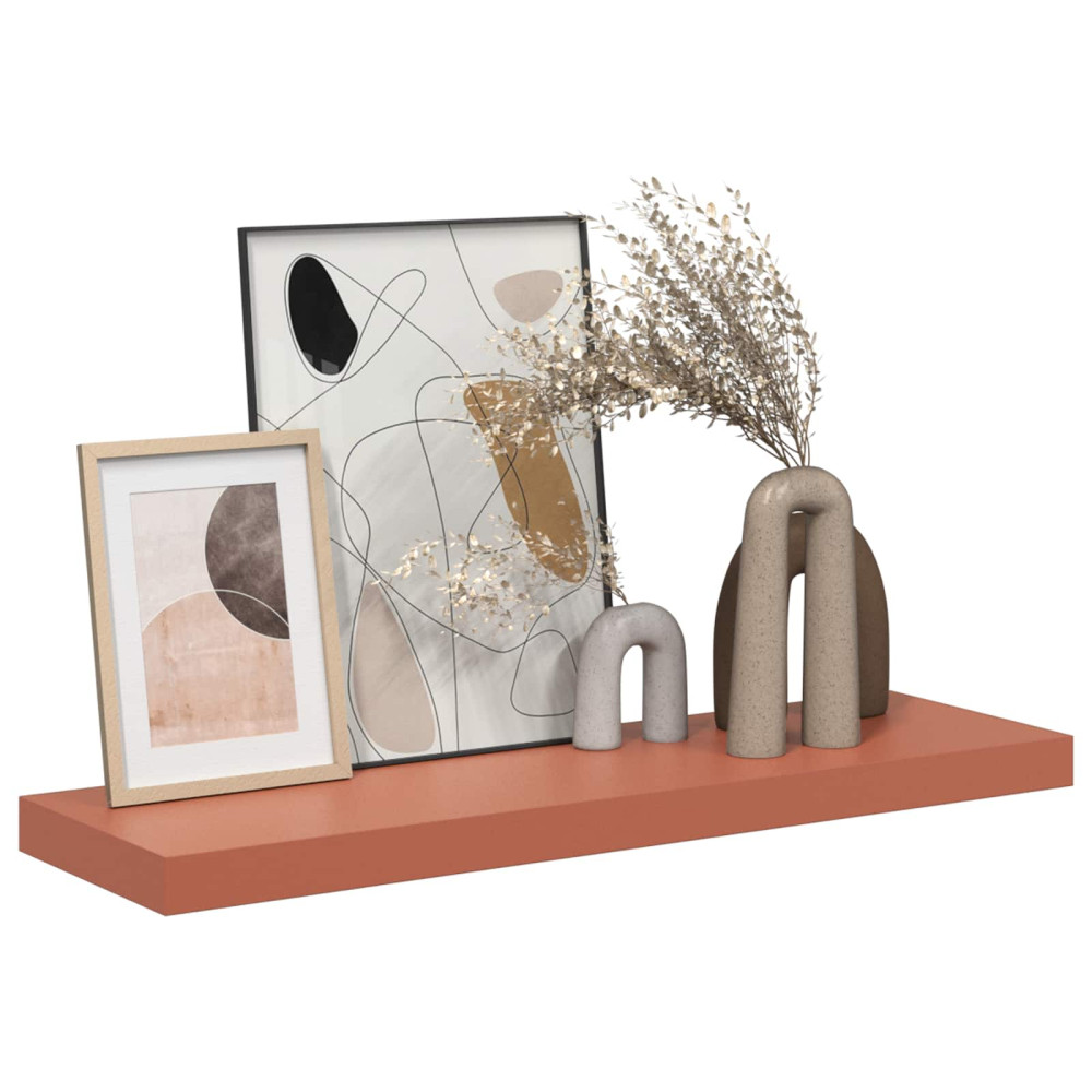 Produktbild för Vägg hylla 4 pcs Röd 90 x 23,5 x 4 cm Konstruerat trä