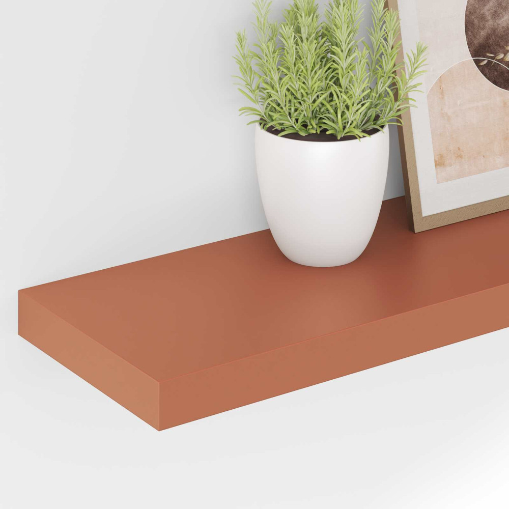 Produktbild för Vägg hylla 4 pcs Röd 90 x 23,5 x 4 cm Konstruerat trä