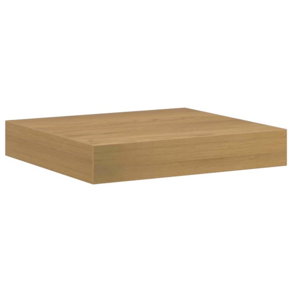 Produktbild för Vägg hylla 2 pcs Brun 23 x 23,5 x 4 cm Konstruerat trä