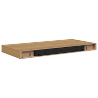 Produktbild för Vägg hylla 2 pcs Brun 50 x 23 x 4 cm Konstruerat trä