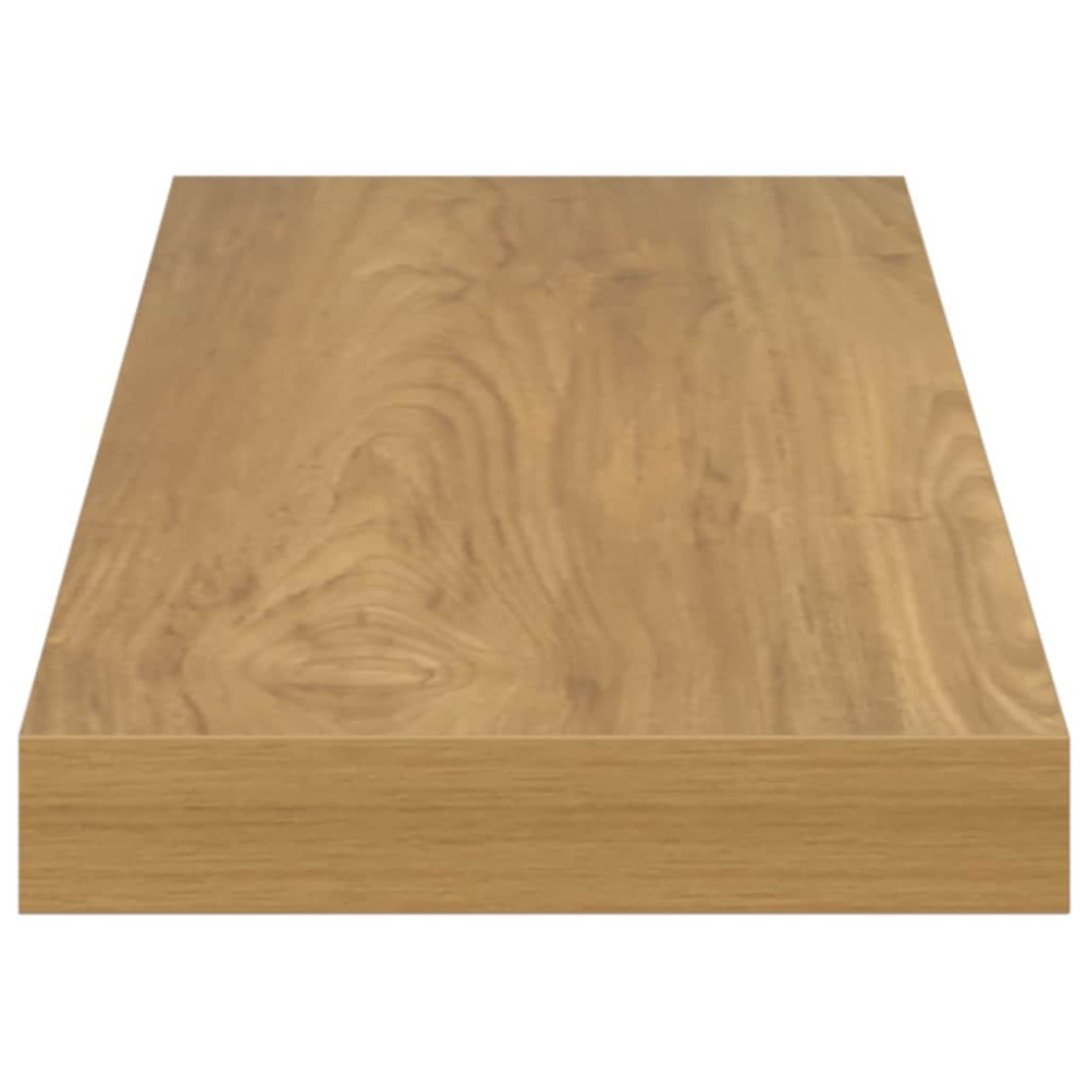 Produktbild för Vägg hylla 2 pcs Brun 60 x 23 x 4 cm Konstruerat trä