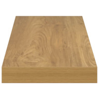 Produktbild för Vägg hylla 2 pcs Brun 60 x 23 x 4 cm Konstruerat trä