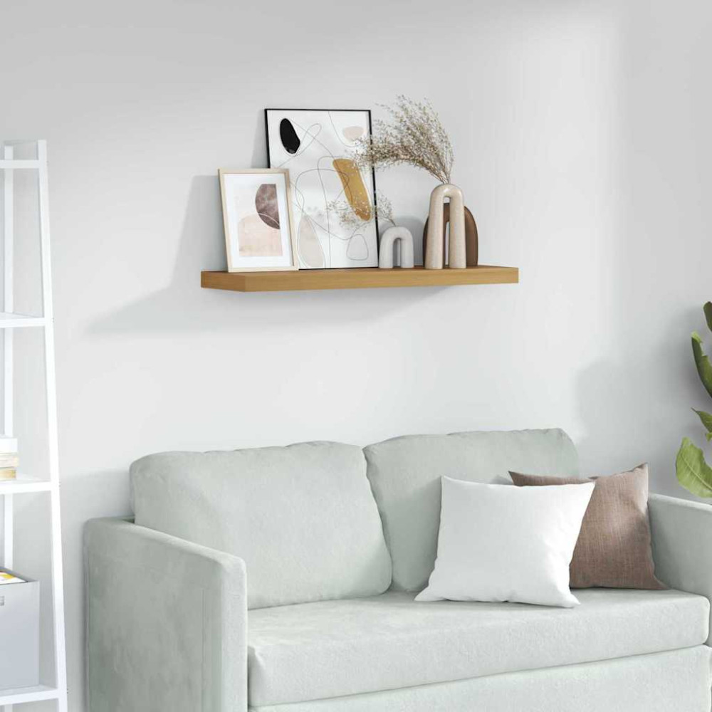 Produktbild för Vägg hylla Väggmonterad Brun 80 x 23,5 x 4 cm Konstruerat trä