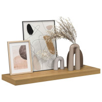 Produktbild för Vägg hylla Väggmonterad Brun 80 x 23,5 x 4 cm Konstruerat trä