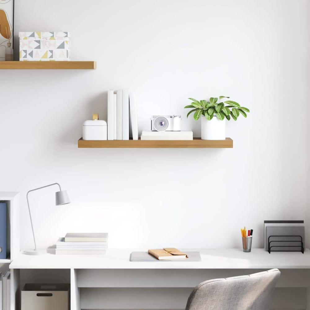 Produktbild för Vägg hylla Väggmonterad Brun 80 x 23,5 x 4 cm Konstruerat trä