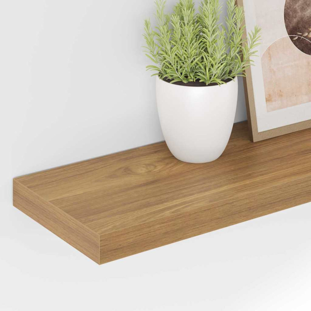 Produktbild för Vägg hylla Väggmonterad Brun 80 x 23,5 x 4 cm Konstruerat trä