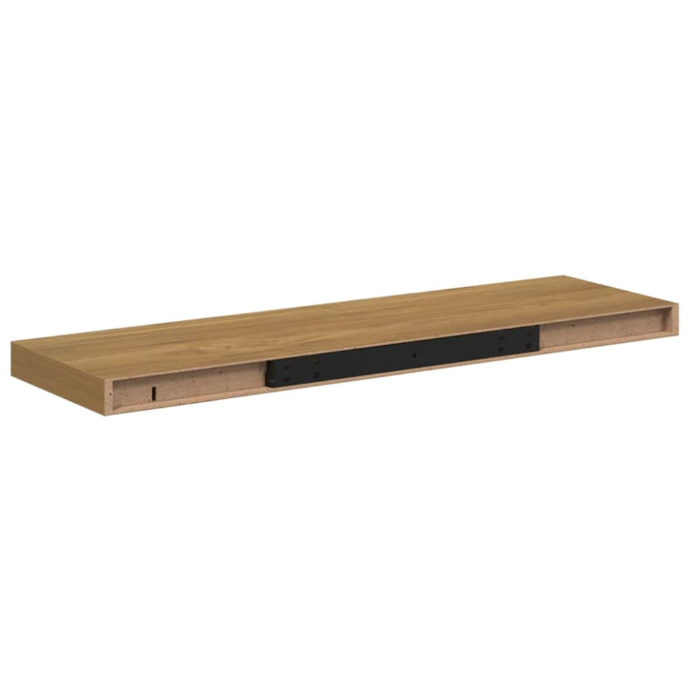 Produktbild för Vägg hylla Väggmonterad Brun 80 x 23,5 x 4 cm Konstruerat trä