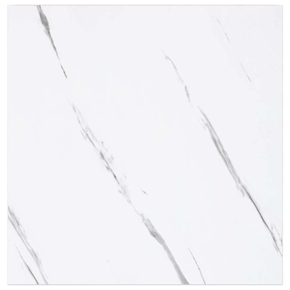 Produktbild för Vägg hylla 4 pcs Vit marmor 23 x 23,5 x 4 cm Konstruerat trä