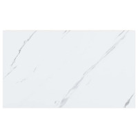 Produktbild för Vägg hylla 2 pcs Vit marmor 40 x 23,5 x 4 cm Konstruerat trä