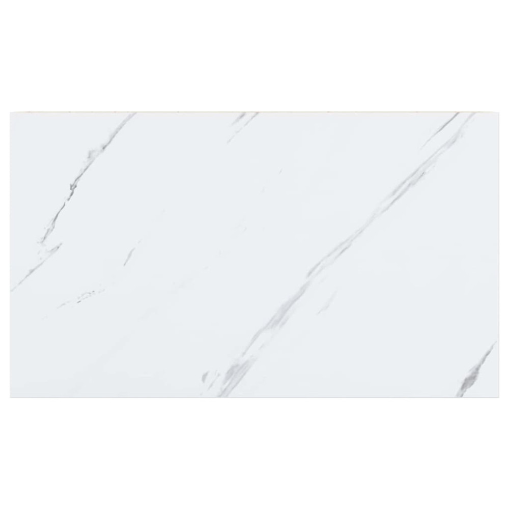 Produktbild för Vägg hylla 4 pcs Vit marmor 40 x 23,5 x 4 cm Konstruerat trä