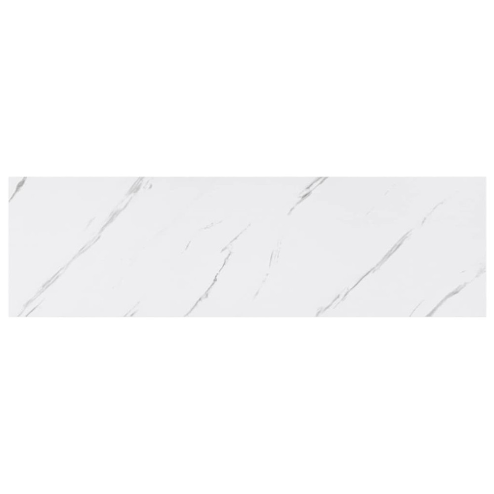 Produktbild för Vägg hylla 4 pcs Vit marmor 80 x 23,5 x 4 cm Konstruerat trä