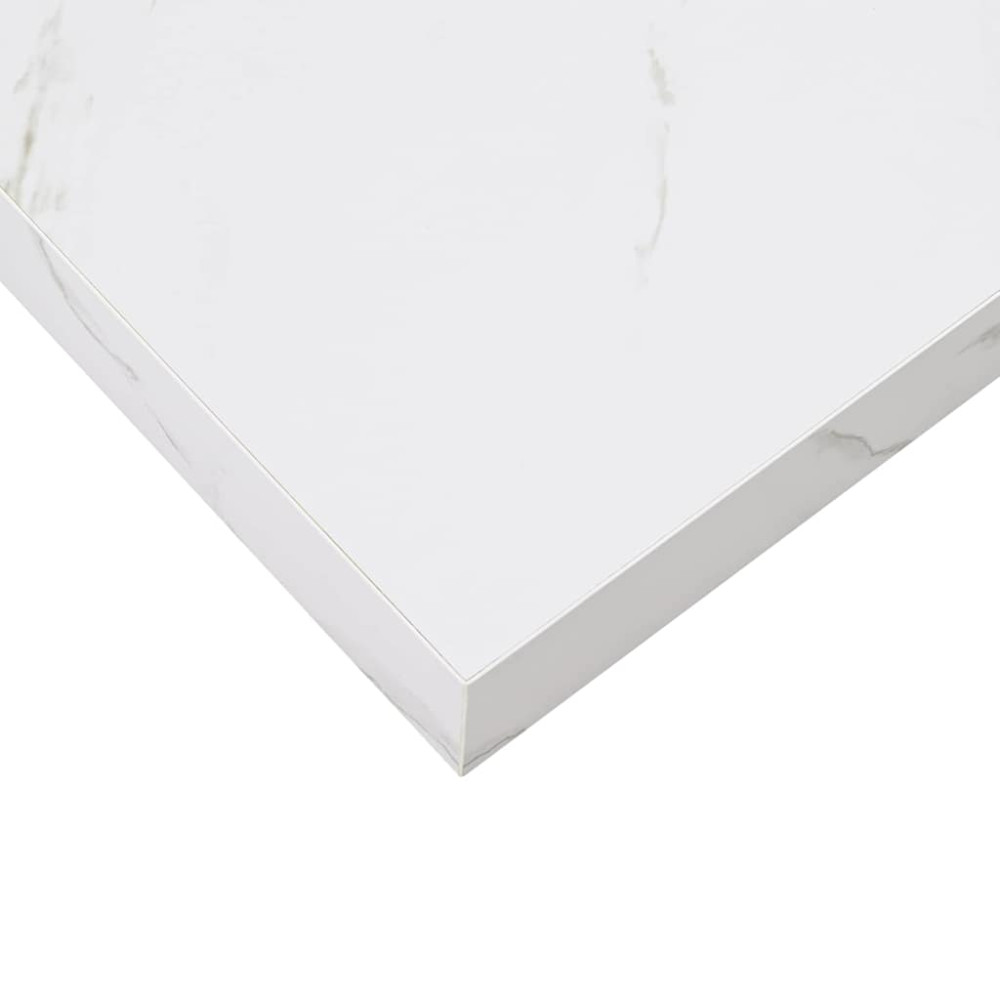 Produktbild för Vägg hylla 4 pcs Vit marmor 90 x 23,5 x 4 cm Konstruerat trä