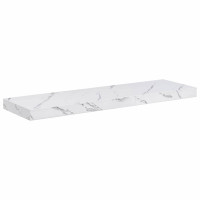 Produktbild för Vägg hylla 4 pcs Vit marmor 90 x 23,5 x 4 cm Konstruerat trä
