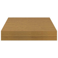Produktbild för Vägg hylla 2 pcs Beige 23 x 23,5 x 4 cm Konstruerat trä