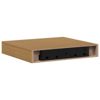 Produktbild för Vägg hylla 4 pcs Beige 23 x 23,5 x 4 cm Konstruerat trä