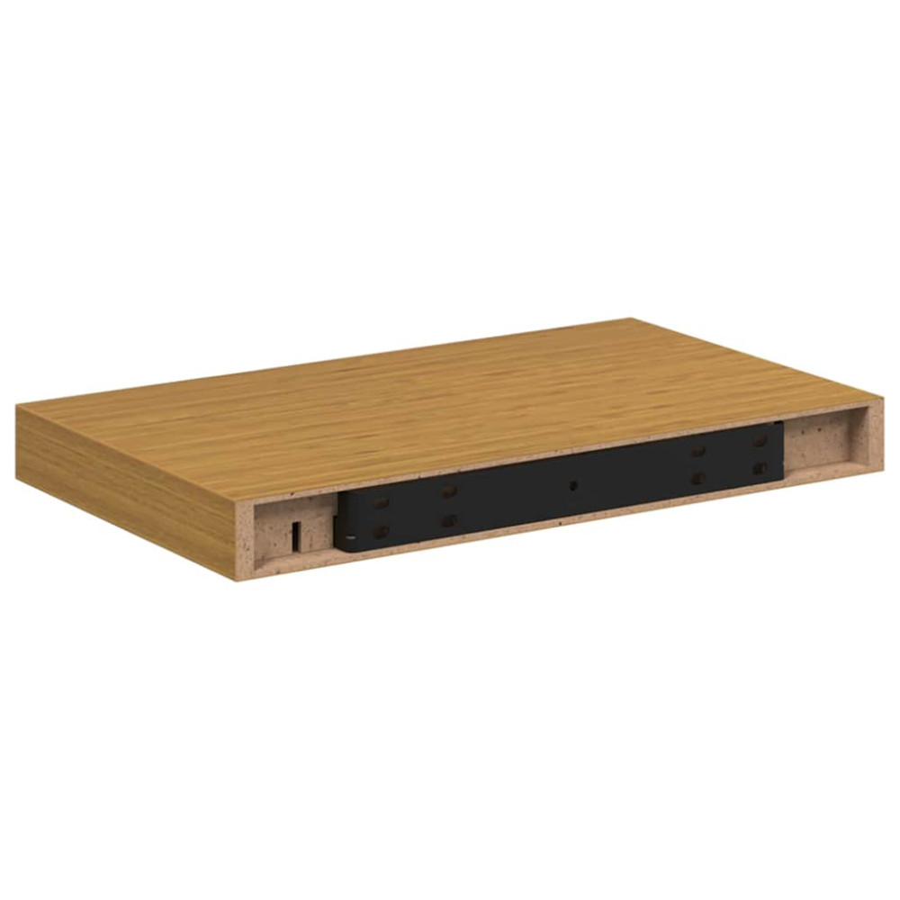 Produktbild för Vägg hylla 2 pcs Beige 40 x 23,5 x 4 cm Konstruerat trä
